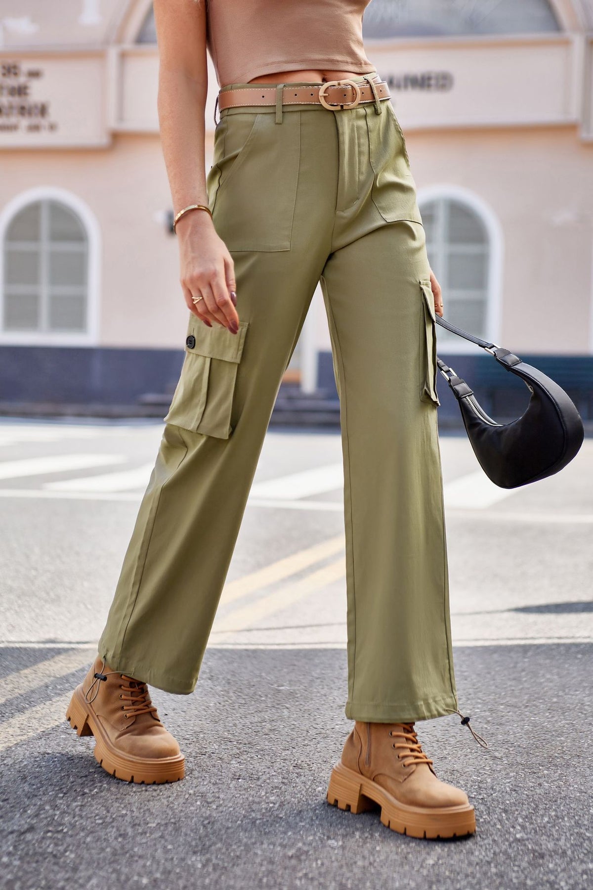 Drawstring Pants with Pockets