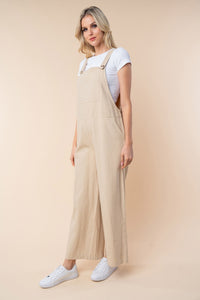 White Birch Sleeveless Wide Leg Jumpsuit