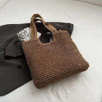 Straw Woven Tote Bag