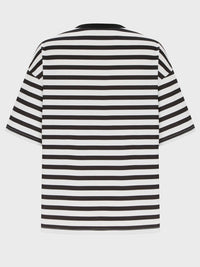 Striped Round Neck Half Sleeve T-Shirt