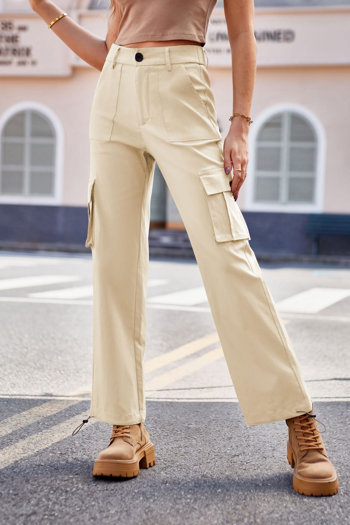 Drawstring Pants with Pockets