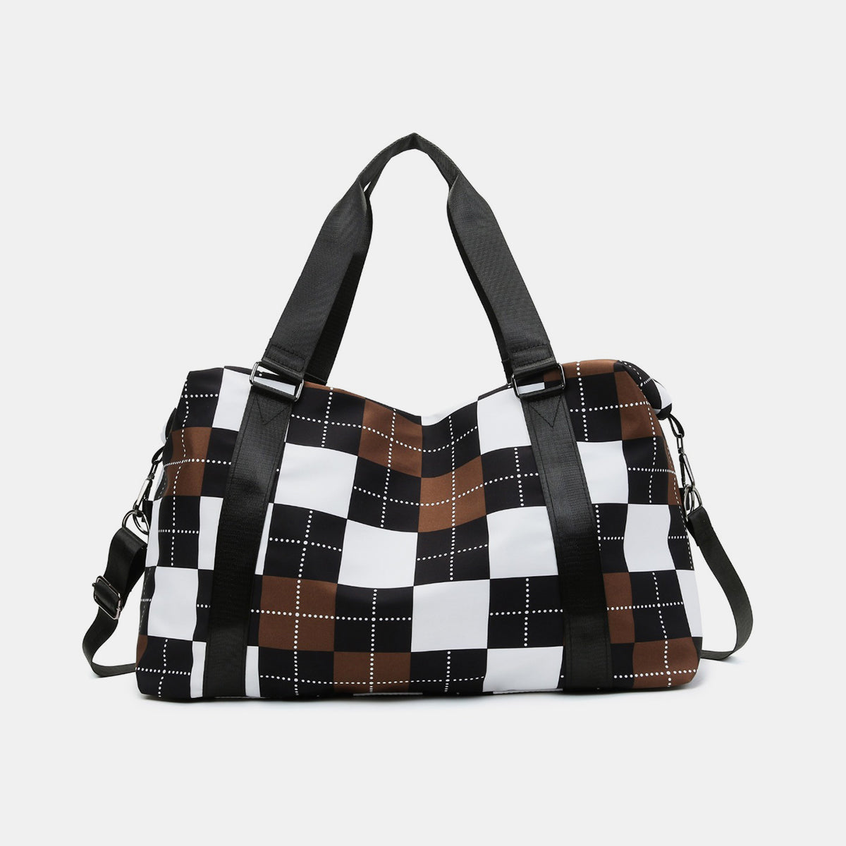 Oxford Cloth Plaid Travel Bag