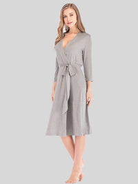 Plunge Tie Front Night Dress