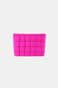 Zenana Quilted Puffy Pouch Clutch Bag