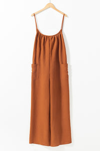 Scoop Neck Spaghetti Strap Jumpsuit