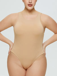 Full Size Round Neck Wide Strap Bodysuit