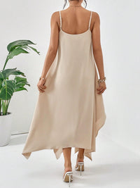 Scoop Neck Midi Cami Dress