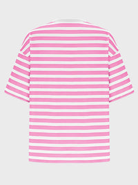 Striped Round Neck Half Sleeve T-Shirt