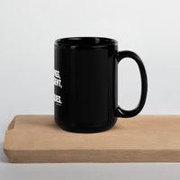 Take Risks Try New Things Upstormed Black Glossy Mug