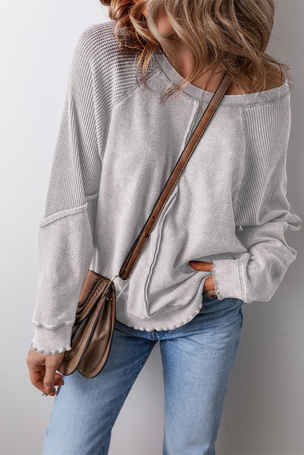 Round Neck Long Sleeve Sweatshirt