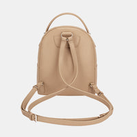 David Jones PU Leather Backpack Bag