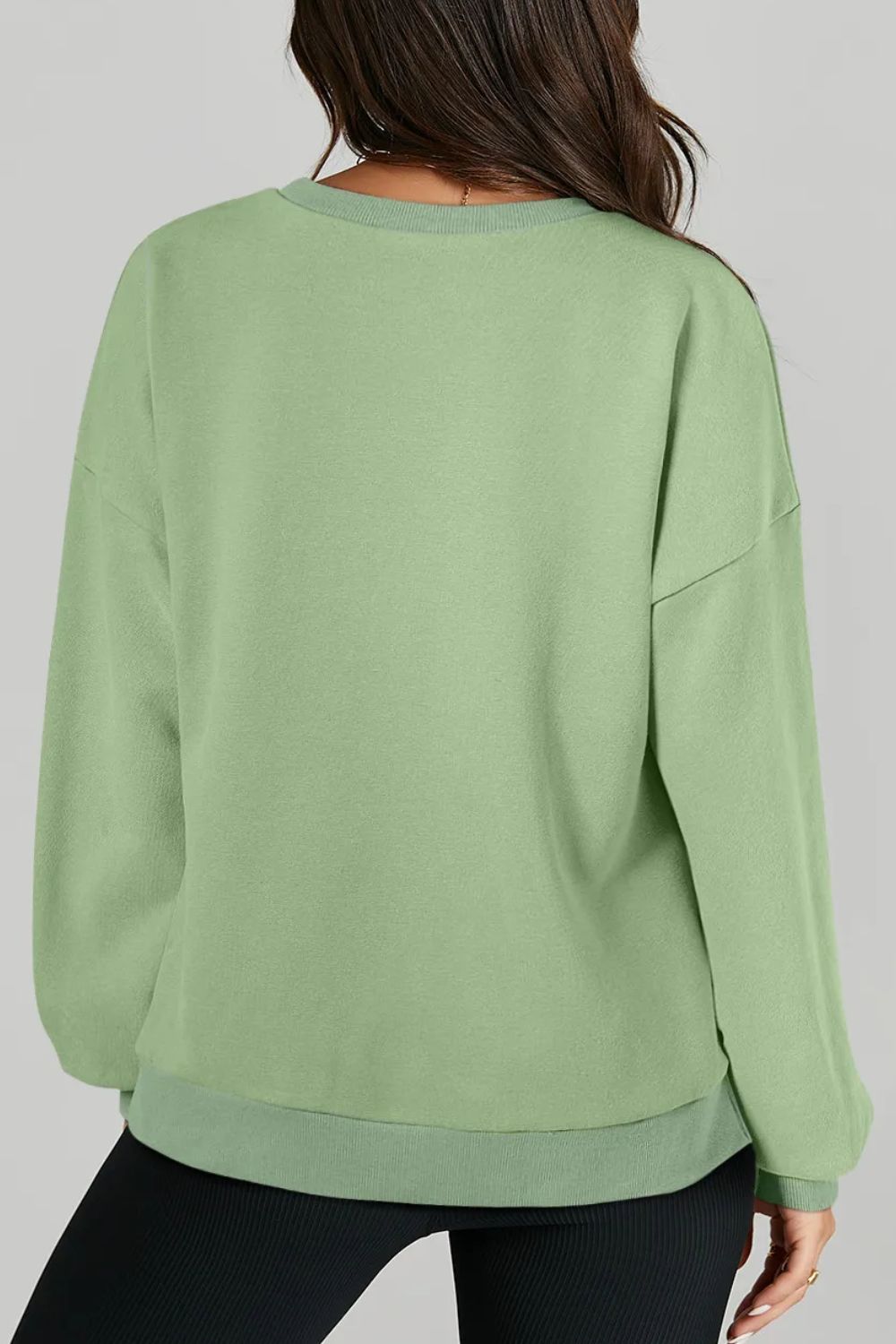 Round Neck Long Sleeve Sweatshirt