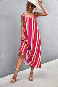 Striped Scoop Neck Cami Dress