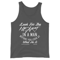 Look For The Heart In A Man Upstormed Tank Top