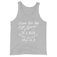 Look For The Heart In A Man Upstormed Tank Top