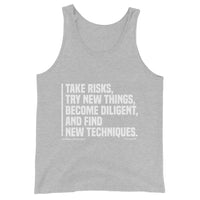 Take Risks Try New Things Upstormed Tank Top