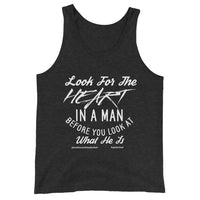 Look For The Heart In A Man Upstormed Tank Top