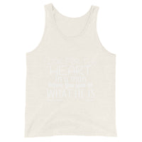 Look For The Heart In A Man Upstormed Tank Top