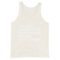 Take Risks Try New Things Upstormed Tank Top