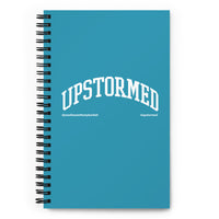 Upstormed Blue Spiral Notebook