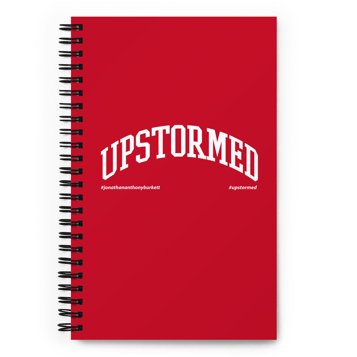 Upstormed Red Spiral Notebook