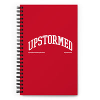 Upstormed Red Spiral Notebook