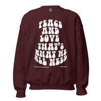 Peace And Love Upstormed Sweatshirt