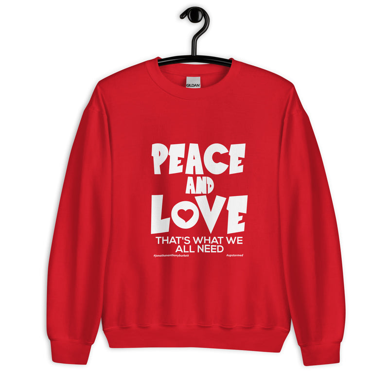 Peace And Love Upstormed Sweatshirt