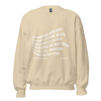 Stop Worrying About Being That Perfect Person Upstormed Sweatshirt