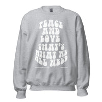 Peace And Love Upstormed Sweatshirt