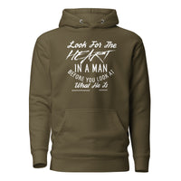 Look For The Heart In A Man Upstormed Hoodie