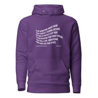 Stop Worrying About Being That Perfect Person Upstormed Hoodie