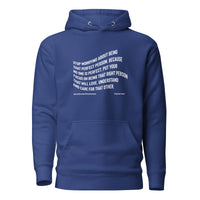 Stop Worrying About Being That Perfect Person Upstormed Hoodie