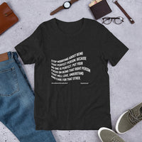 Stop Worrying About Being That Perfect Person Upstormed T-Shirt