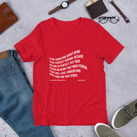 Stop Worrying About Being That Perfect Person Upstormed T-Shirt