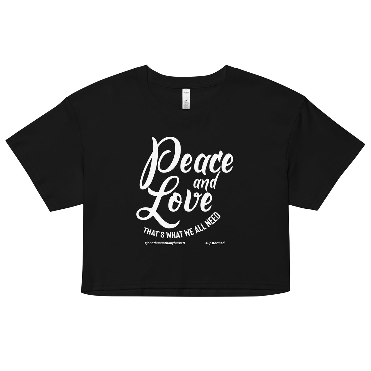 Peace And Love Upstormed Women’s Crop Top