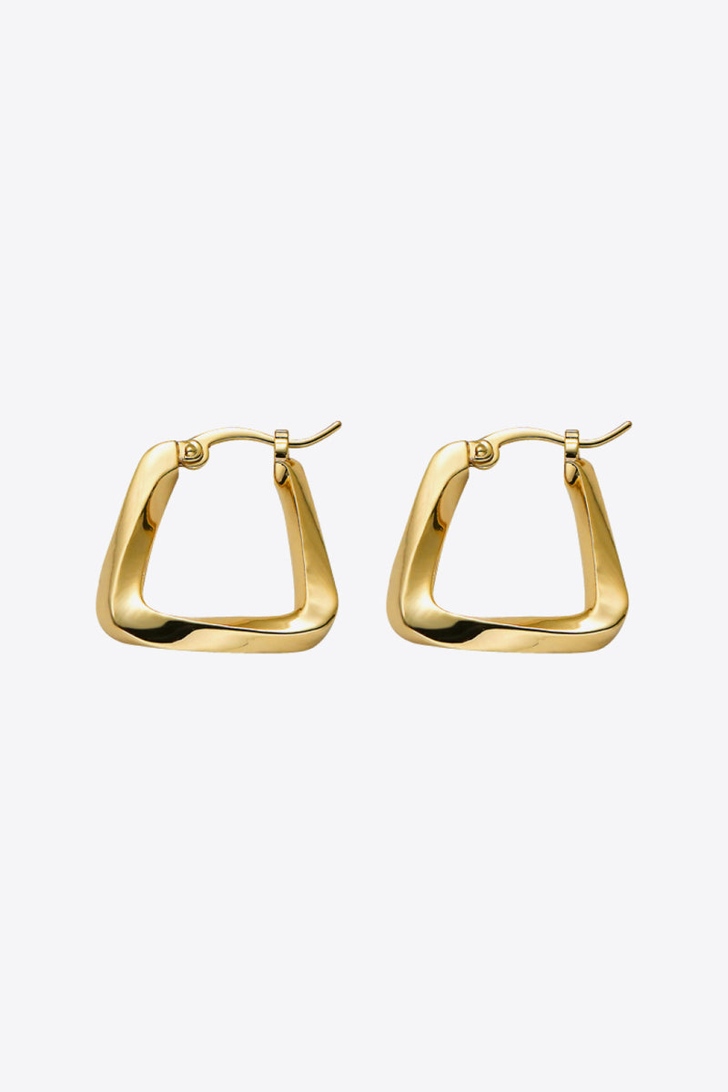 18K Gold Plated Irregular Geometric Earrings