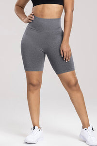 Wide Waistband High Waist Active Shorts