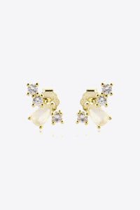 Zircon 925 Sterling Silver Stud Earrings