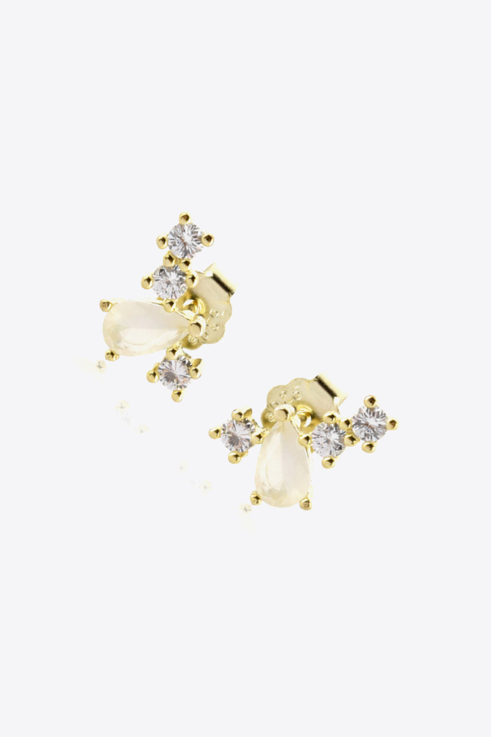 Zircon 925 Sterling Silver Stud Earrings