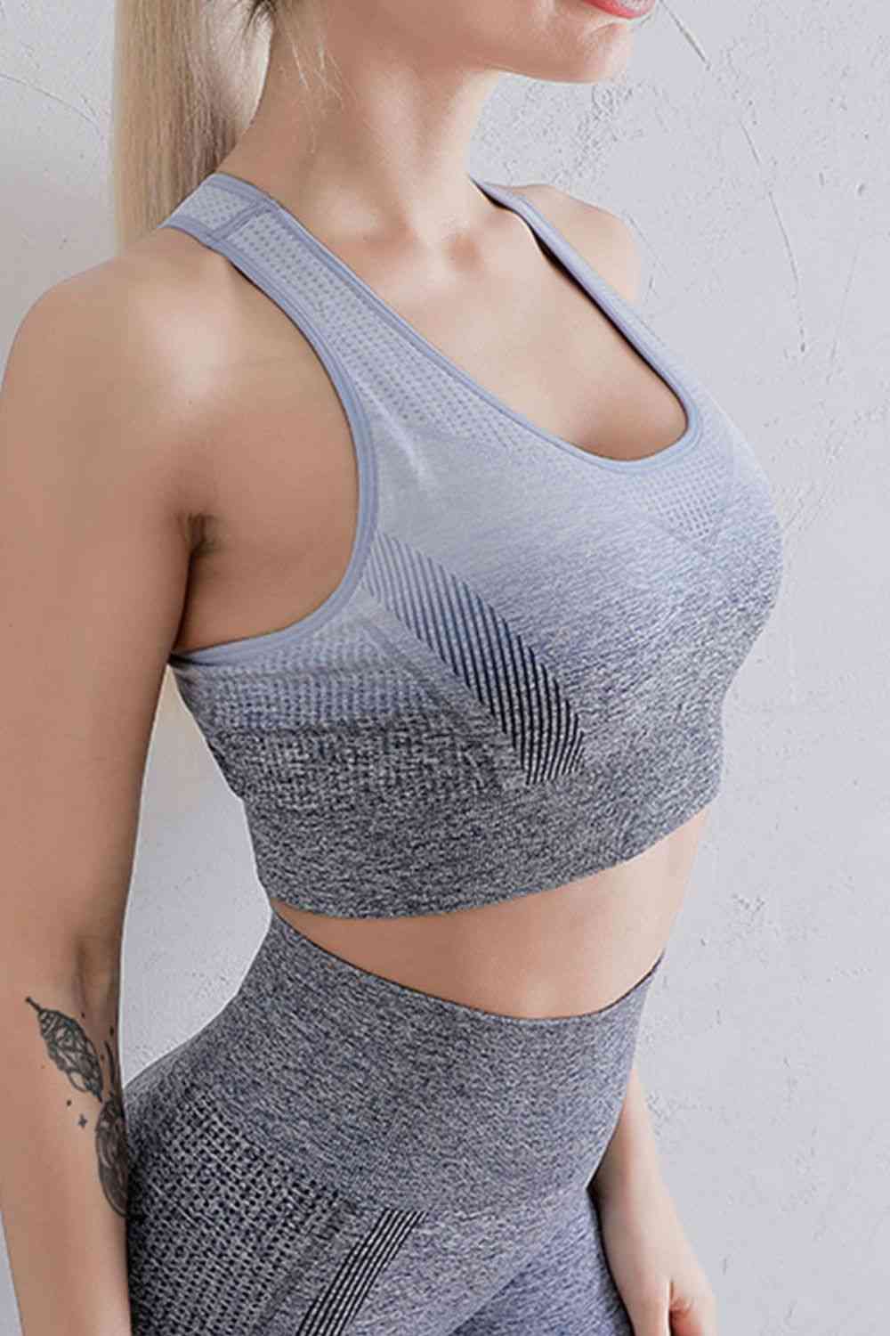 Gradient Sports Bra and Leggings Set