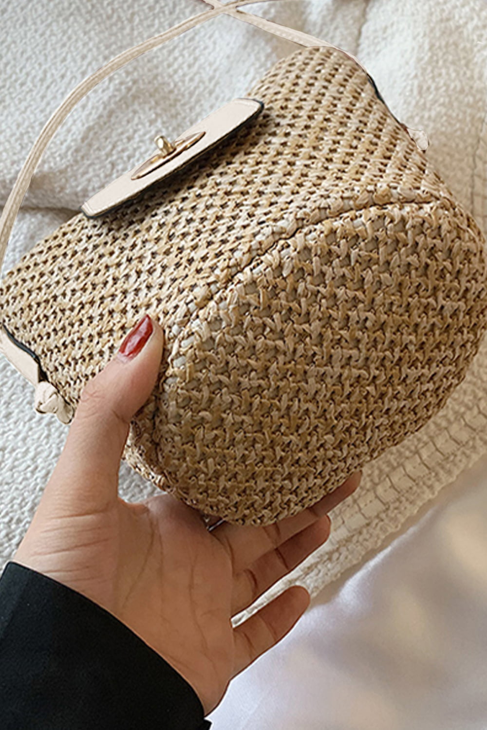 Straw Bucket Bag