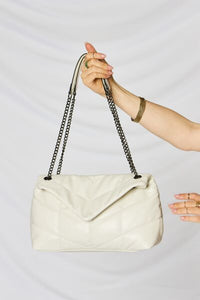 SHOMICO PU Leather Chain Handbag