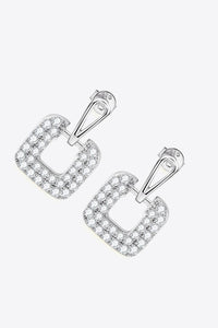 1.68 Carat Moissanite 925 Sterling Silver Drop Earrings