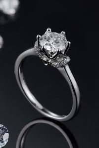 1 Carat Moissanite 925 Sterling Silver Ring