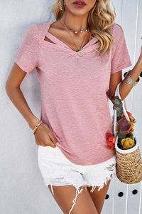 V-Neck Short Sleeve T-Shirt