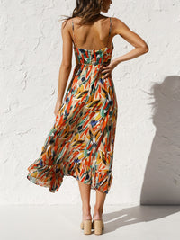 Printed Sleeveless Midi Cami dress