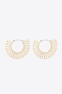 5-Pair Wholesale 18K Gold-Plated Cutout Earrings