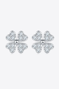 Moissanite Four Leaf Clover Stud Earrings