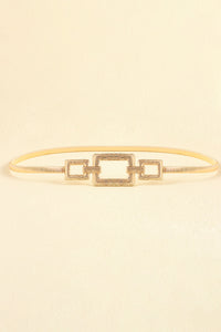 Square Shape Zinc Alloy Buckle Iron Belt